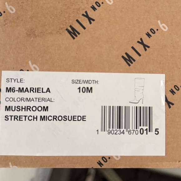 Elegant Tan Micro-Suede Knee-High Boots 4” heels - Picture 4 of 4